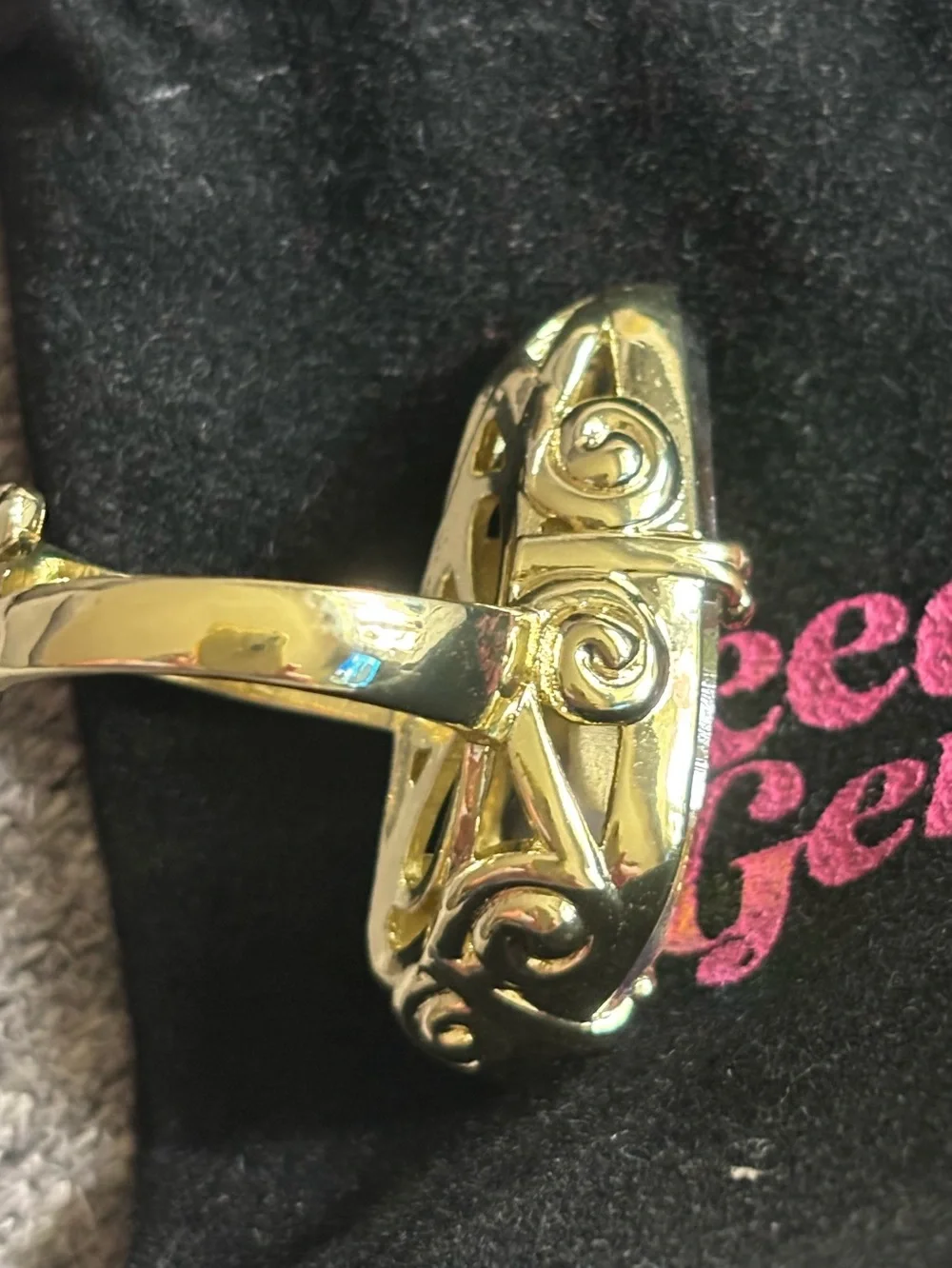 Feed Me Gems Volcano Aura Ring